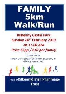 Irish Pilgrimage Trust Family 5K Walk/Run @ Kilkenny Castle Park | Kilkenny | County Kilkenny | Ireland